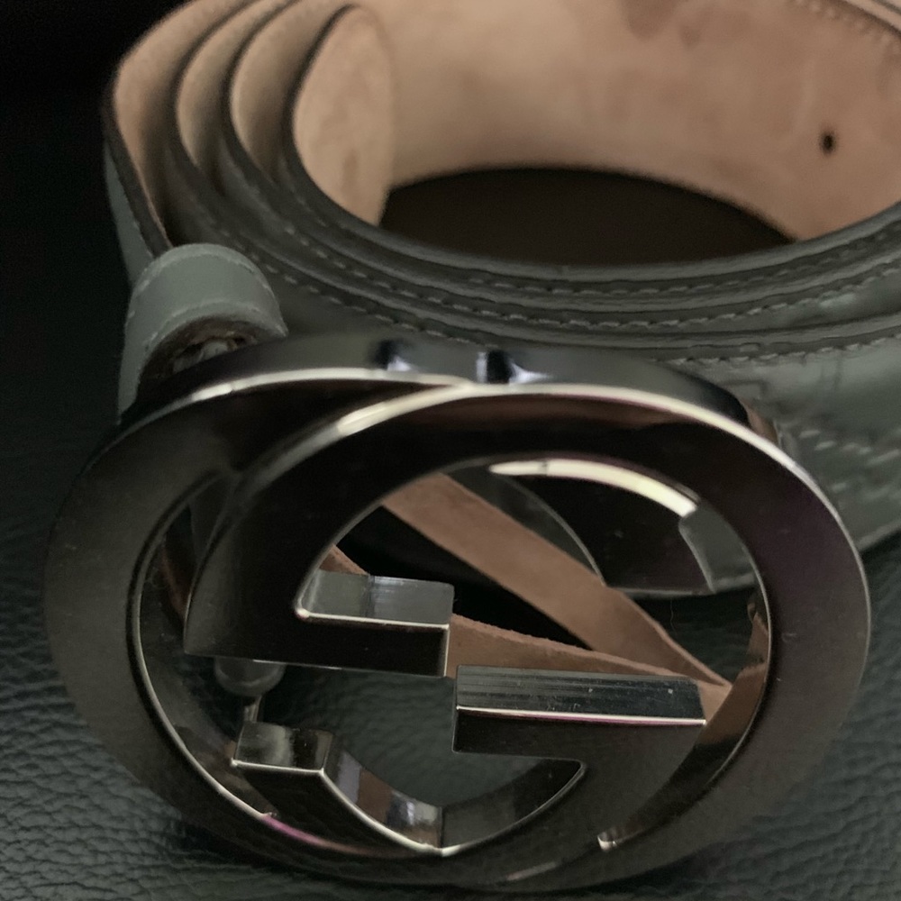 Gucci leather interlocking G Belt